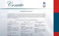 Programação dos seminários do Enade