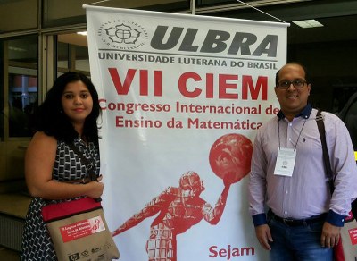 Professor e aluna participaram de evento em Canoas