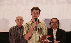 Guili Mink, de São Paulo, ficou feliz e brincou com a surpresa da vitória (Foto   Jônatas Medeiros)