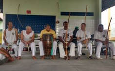 Mestres de diversos grupos de capoeira participaram dos encontros