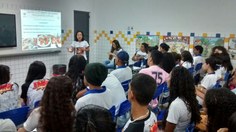 Apresentação foi feita para alunos de escolas estaduais. Fotos: Arquivo pessoal