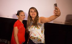 Claudine e Cícera Manuela no Circuito de Cinema. Foto   Paulo Acioly