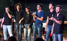 Grupo de Percussão da Ufal Percufal. Fotos: Marina Oliveira