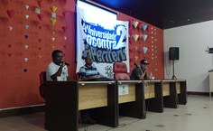 Mesa com Dênis Angola, pastor Vando e André