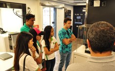 Alunos do Ifal durante visita