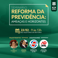 Especialistas farão palestras sobre proposta de reforma da previdência