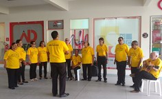 Coral do Centro de Formação Cyro Accioly participou também da cerimônia