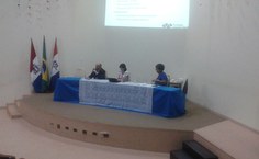 Pesquisador Luís Henrique Romani de Campo, professora Suzana Barrios e a professora de Serviço Social,  Sueli Maria do Nascimento