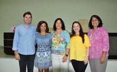 Coordenador André Lage (Propep) e a diretora do ICBS, Iracilda Moura participaram do seminário