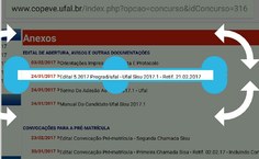 Os candidatos devem ler com atenção o edital