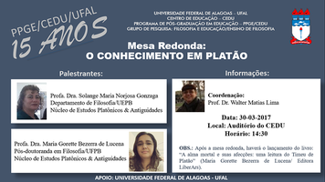 Cedu organiza atividades sobre conhecimento e educação em Platão