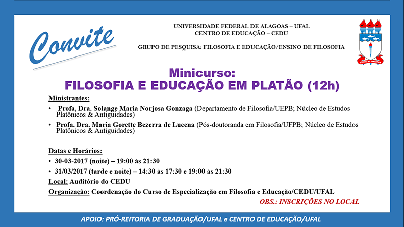Convite para minicurso