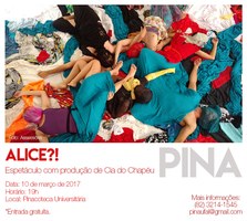 Cia do chapéu leva espetáculo “Alice!?” à Pinacoteca da Ufal