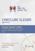 Cineclube Elegbá exibe o filme coletivo “Crianças Invisíveis”