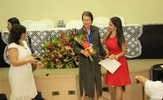 Tânia Nobre de Medeiros, homenageada pelo ICS