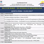 Icat promove seminário no Dia Mundial da Meteorologia