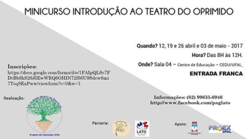 Projeto de extensão promove curso de introdução ao Teatro do Oprimido