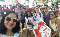 Representantes do Movimento Olga Benario