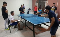 Abertura teve disputa de tênis de mesa