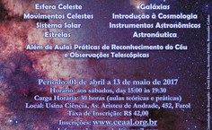 Cartaz do 41º Curso de Iniciação à Astronomia