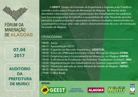 Fórum vai debater questões do setor de mineração em Alagoas