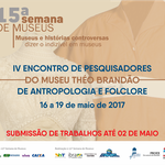 Museu Théo Brandão abre inscrições para Encontro de Pesquisadores