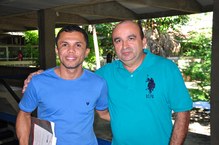 Cícero Rufino e o orientador do mestrado Amauri Barros