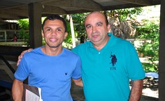 Cícero Rufino e o orientador do mestrado Amauri Barros