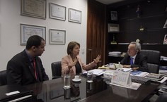 Gestores da Ufal com o senador Benedito de Lira