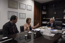 Gestores da Ufal com o senador Benedito de Lira