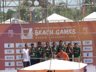 O handebol de areia masculino conquistou a prata