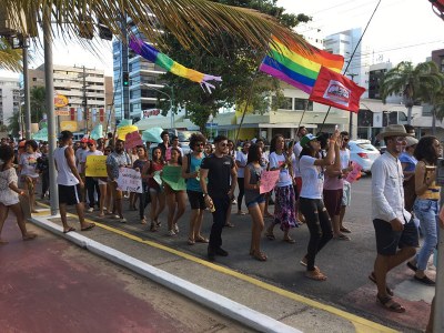 Estudantes participaram de passeata em defesa do Rio São Francisco