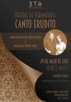 Arte de divulgação do recital de canto erudito