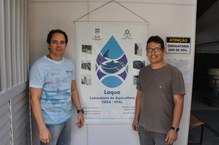 Pesquisadores Emerson Soares e Elton Santos, coordenadores do Laboratório de Aquicultura da Ufal