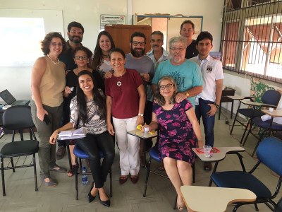 Presentes as professoras Márcia Lopes, da Abrasco; Graça Gondim, da Fiocruz, e os docentes da Ufal Jorge Luiz Riscado, Divanise Suruagy, Cristina Cam | nothing