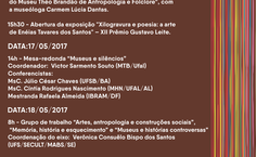 Programação 15 semana de museus 2017
