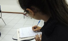 Aluna da segunda turma, Alcilene se dedica às atividades do Profnit e já pensa em algo para seu projeto de conclusão de curso (Foto - Tayane Barreto)