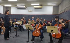 Regente Débora Borges e os solistas Felipe Alves e Lenivaldo Carvalho