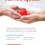 Terceira edição da campanha Ufal Solidária arrecada donativos para vítimas das chuvas em Alagoas