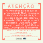 Nucli Ufal oferece cursos de inglês para estudantes e servidores