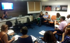 Uma das reuniões para discutir o processo de tombamento. Foto do Iphan