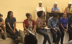 Professora Ligia Ferreira, do Neab, no debate