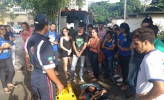 Trabalho do Samu foi demonstrado para os alunos