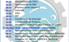 Cronograma semana do FERAjpe