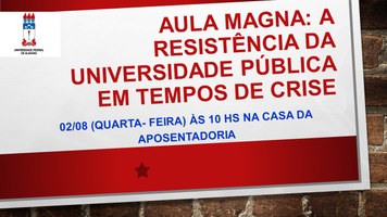 Curso de Engenharia de Pesca disponibiliza programação da calourada 2017.1