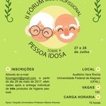 II Fórum de Pesquisa sobre Idosos começa no próximo dia 27