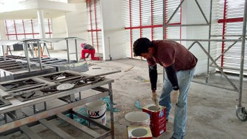 Reforma do Restaurante Universitário continua até o final do mês