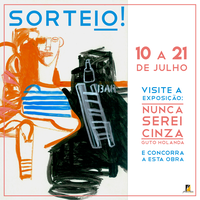 Visitantes de exposição concorrem a obra doada pelo artista
