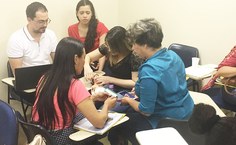 Foram realizadas atividades práticas para simular a realidade