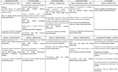 Programação do evento